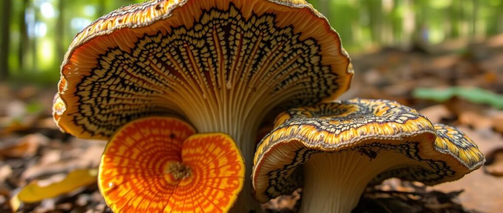 Trametes versicolor (Schmetterlingstramete)